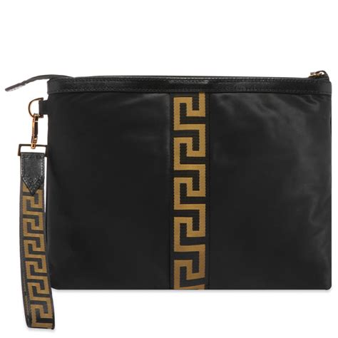 versace nylon pouch|versace collection evening bag.